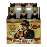 Birra Moretti&nbsp;&nbsp;imported from Italy Beer, 6 12-ounce glass bottles Full-Size Picture